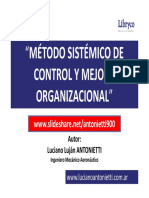 Metodo Sistemico de Control y Mejora Organizacional - Luciano Lujan ANTONIETTI.