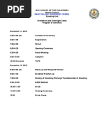 Program of Activities