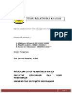 Makalah Kelompok 1 Teori Relativitas Khusus I.docx