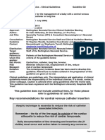 Central Venous Surgical Catheter or Long Line, Management of A Baby With