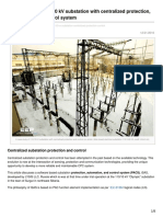 A Case Study of 11010 KV Substation With Centralized Protection Automation and Control System