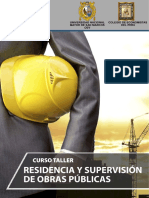 Brochure Curso Taller de Residencia y Supervisión de Obras Públicas Enero2017
