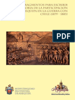 Fragmentos para Escribir La Historia de La Participación de Arequipa en La Guerra Con Chile (1879-1883)