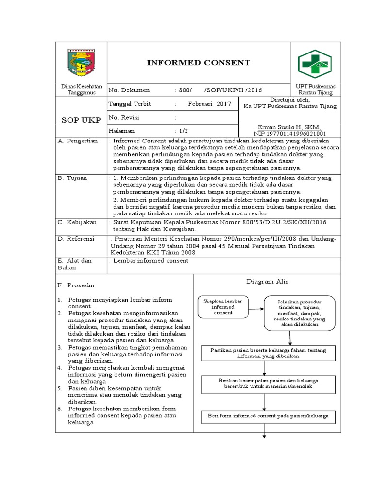Sop Informed Consent | PDF