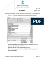 GIS Kannur accounting test manufacturing income