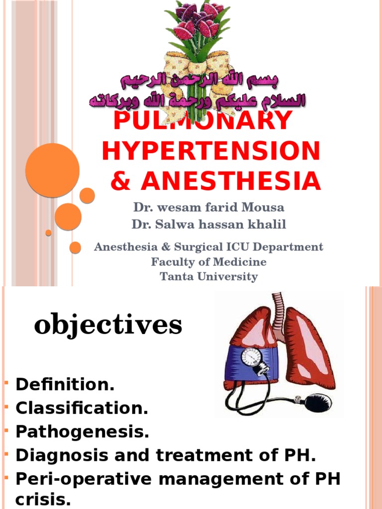 Pulmonary Hypertension PDF Anesthesia Heart Failure