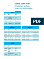 2017 Atwell Timetable