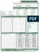 SR4 Shadowrun 4th Character Sheets Long - 1 PDF