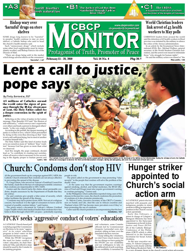 CBCP Monitor Vol14-N4 | PDF | Pope Pius Xii | Catholic Church