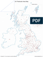 Postcode Area Map UK