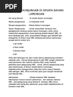 Laporan Tentang Wisata Bahari Lamongan