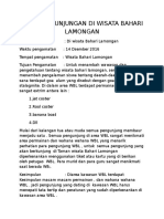 Laporan Kunjungan Di Wisata Bahari Lamongan