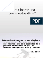 Como Lograr Una Buena Autoestima