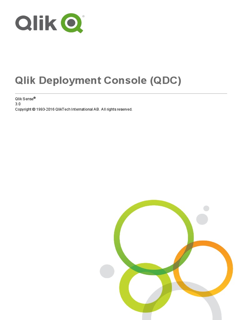 Qlik Deployment Console (QDC) | PDF | Command Line Interface ...