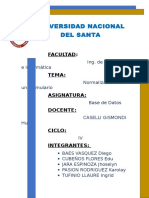 Normalizacion de Una Formulario