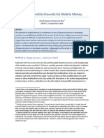 Seeking Fertile Grounds For Mobile Money: Amrik Heyer and Ignacio Mas DRAFT, 3 September 2009