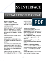 Keyless Interface: Installation Manual