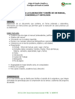Requisitos para La Elaboracion y Diseño de Un Manual, Cuadernillo y Antologia
