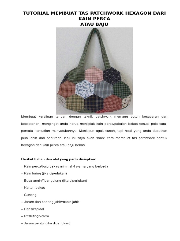 Cara Membuat Tas Dari Bahan Kain Bekas Kreatifitas Terkini