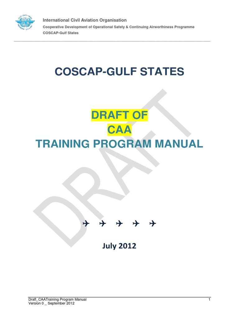 CAA Training Program Manual Draft | PDF | Employment | Occupational ...