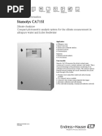 Stamolys CA71SI: Technical Information