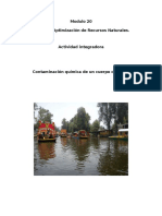 Contaminacion Quimica de Lagua (Xochimilco)