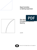 Basel Committee On Banking Supervision: Risk Management Principles For Electronic Banking