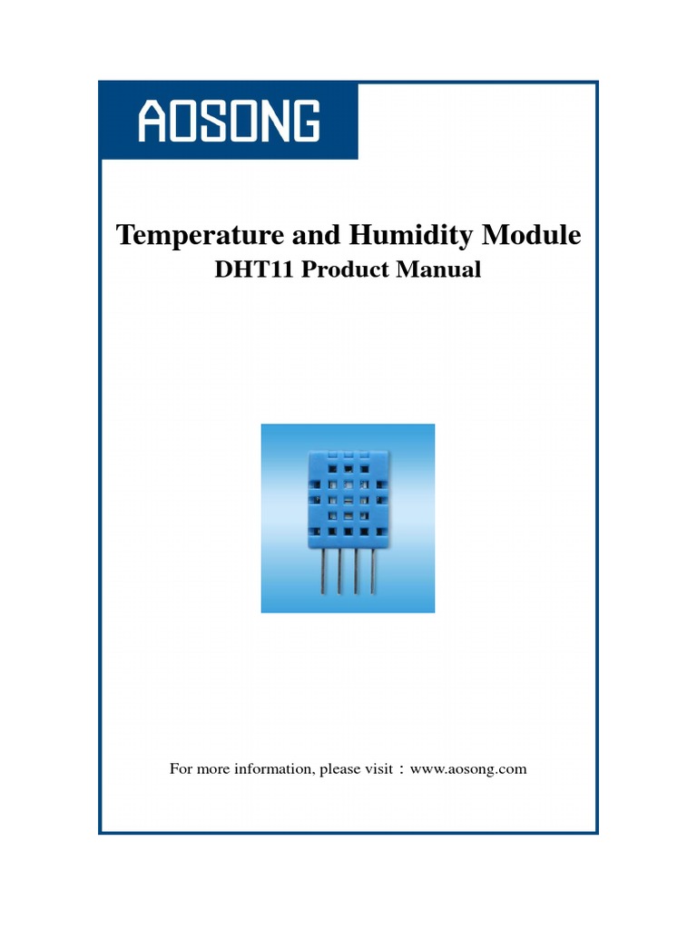 Temperature and Humidity Module: DHT11 Product Manual | PDF | Sensor ...