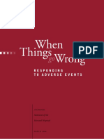 When Things Wrong: Responding To Adverse Events