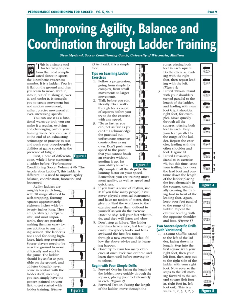 Agility Ladder Drills for Soccer Training | PDF | Sports | Leisure