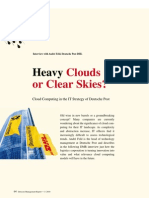 Heavy Clouds or Clear Skies? An Interview on Cloud Computing Strategy (Detecon Management Report)