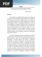 Origem, Natureza e Evolução Dos Modelos Gerenciais