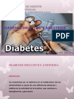 Diabetes Mellitus y Anestesia