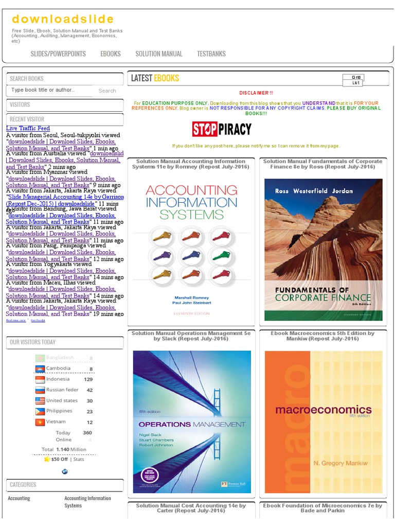test banks for free download