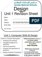 Unit 1 Design Exam