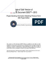 State of Utah Version of Document G202™ - 2013: Project Building Information Modeling Protocol Form