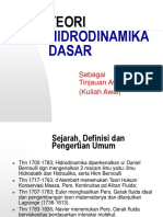 Teori Hidrodinamika Dasar - 1