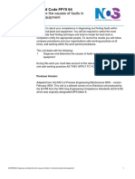 Diagnose and Determine The Causes of Faults in Mechanical Plant and Equipment