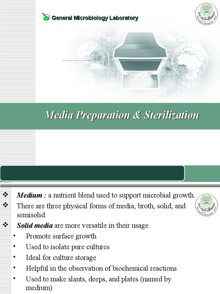 Media Preparation and Sterilization Guide | PDF | Growth Medium ...