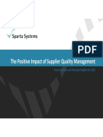 Positive Impact Supplier Quality Management