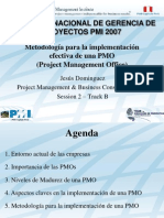 Metodologia PMO PMI Peru Congreso 2007