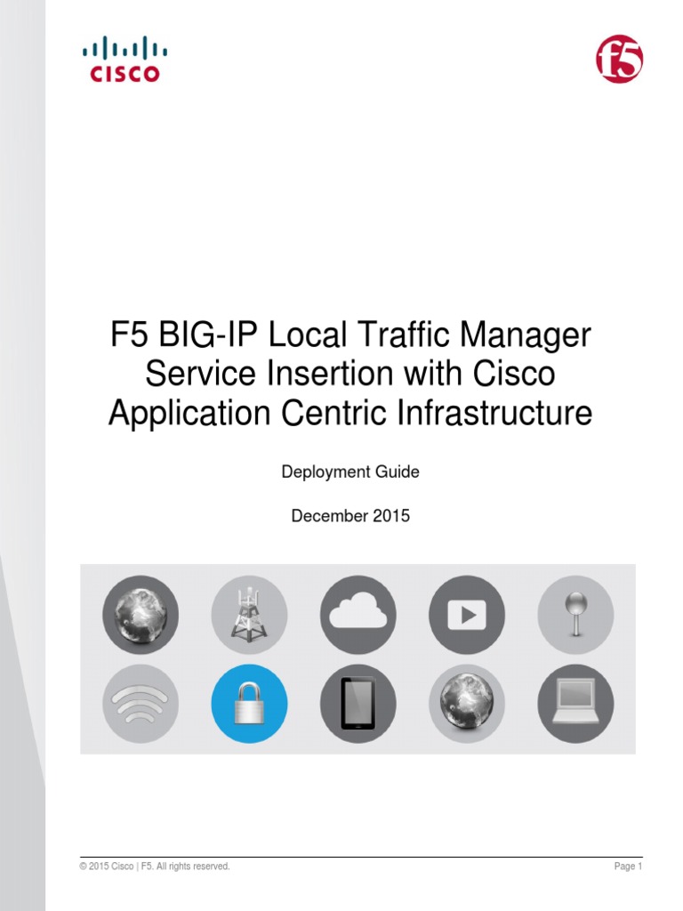 F5 BIGIP Local Traffic Manager Service Insertion With Cisco