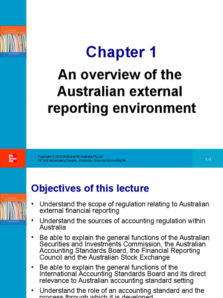 An Overview of The Australian External Reporting Environment | PDF ...