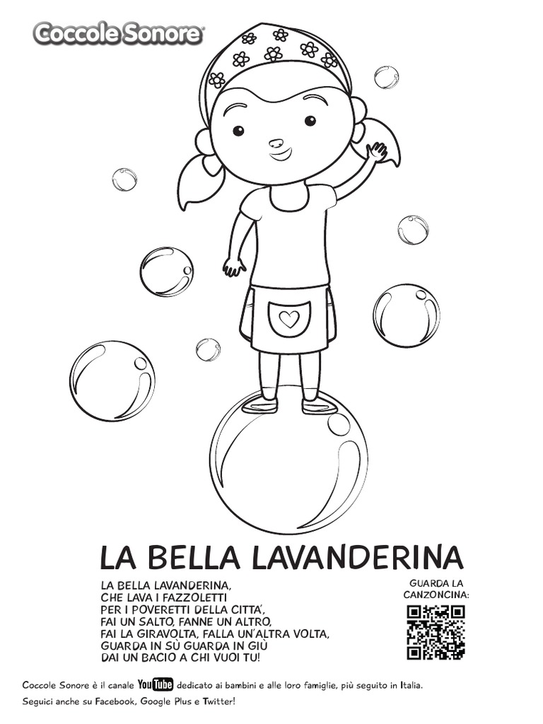 La Bella Lavanderina Coccole Sonore Disegni Da Colorare PDF