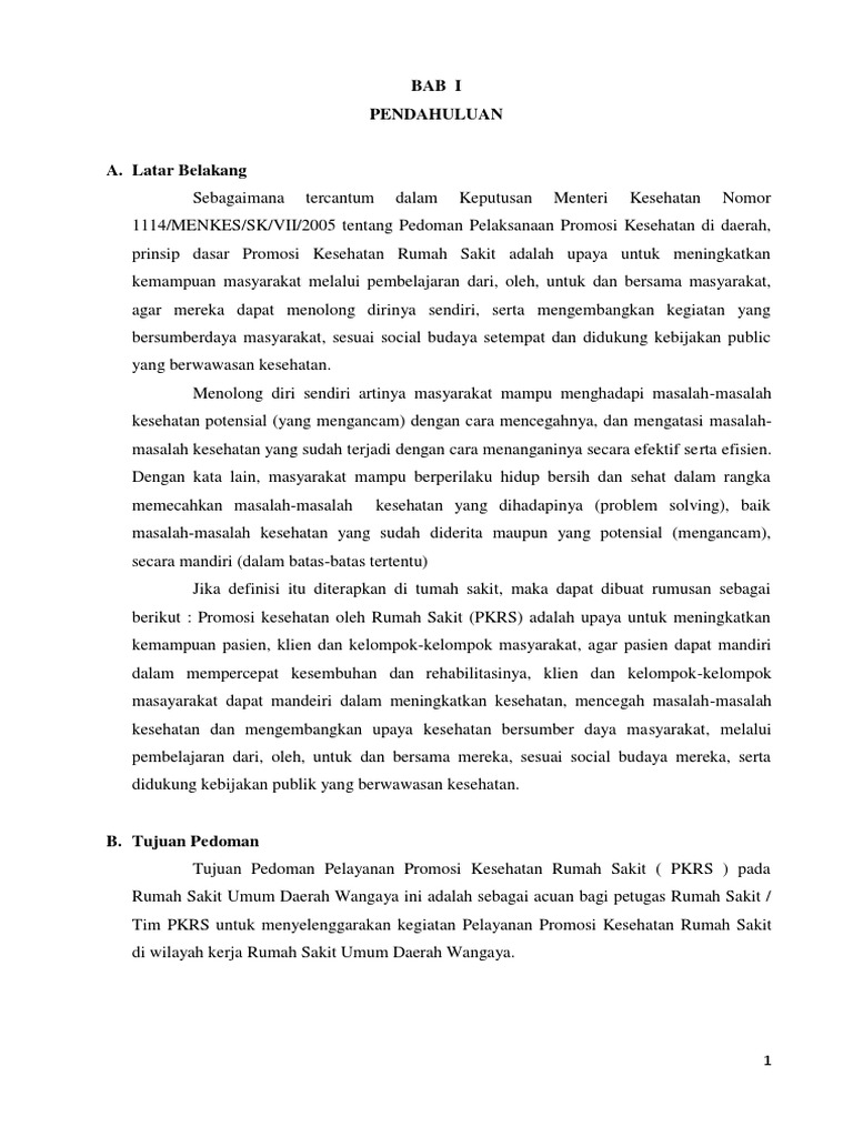 PEDOMAN PKRS BARU
