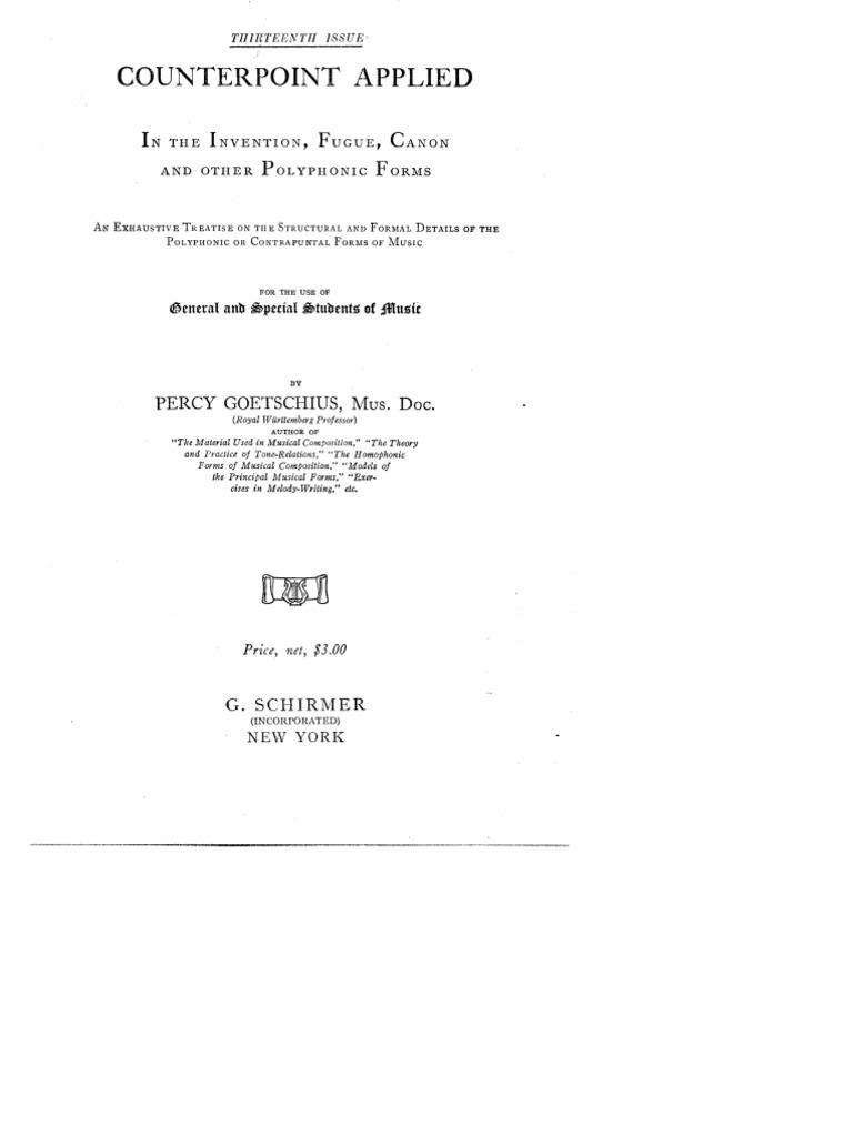 Counterpoint Applied | PDF