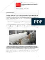 Modal Testing Analysis of A Simply-Supported Slab: Grupo Ingeniería Estructural