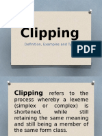 Clipping Presentation Morphology