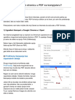 Kako Da Snimite Veb Stranicu U PDF Na Kompjuteru