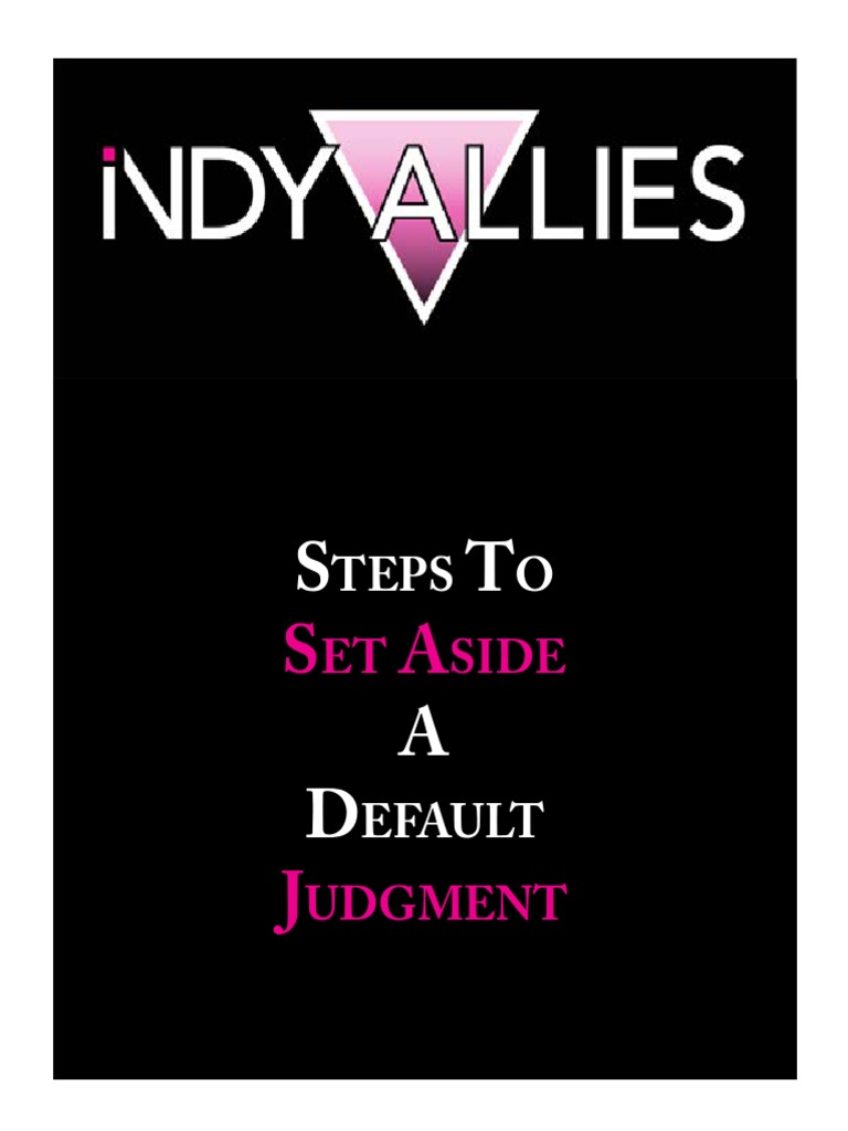 Set Aside Default Judgment 3 Pdf Default Judgment Service Of Process